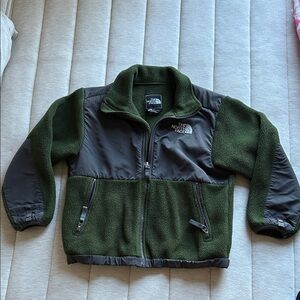 The North Face Kids Green and Gray Puffer Jacket
